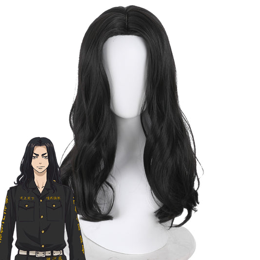 Tokyo Revengers Keisuke Baji Black Cosplay Wig