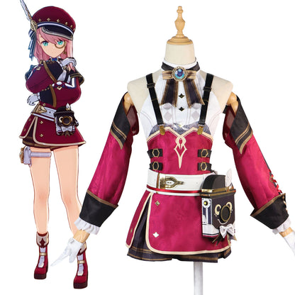 Genshin Impact Charlotte Cosplay Costume