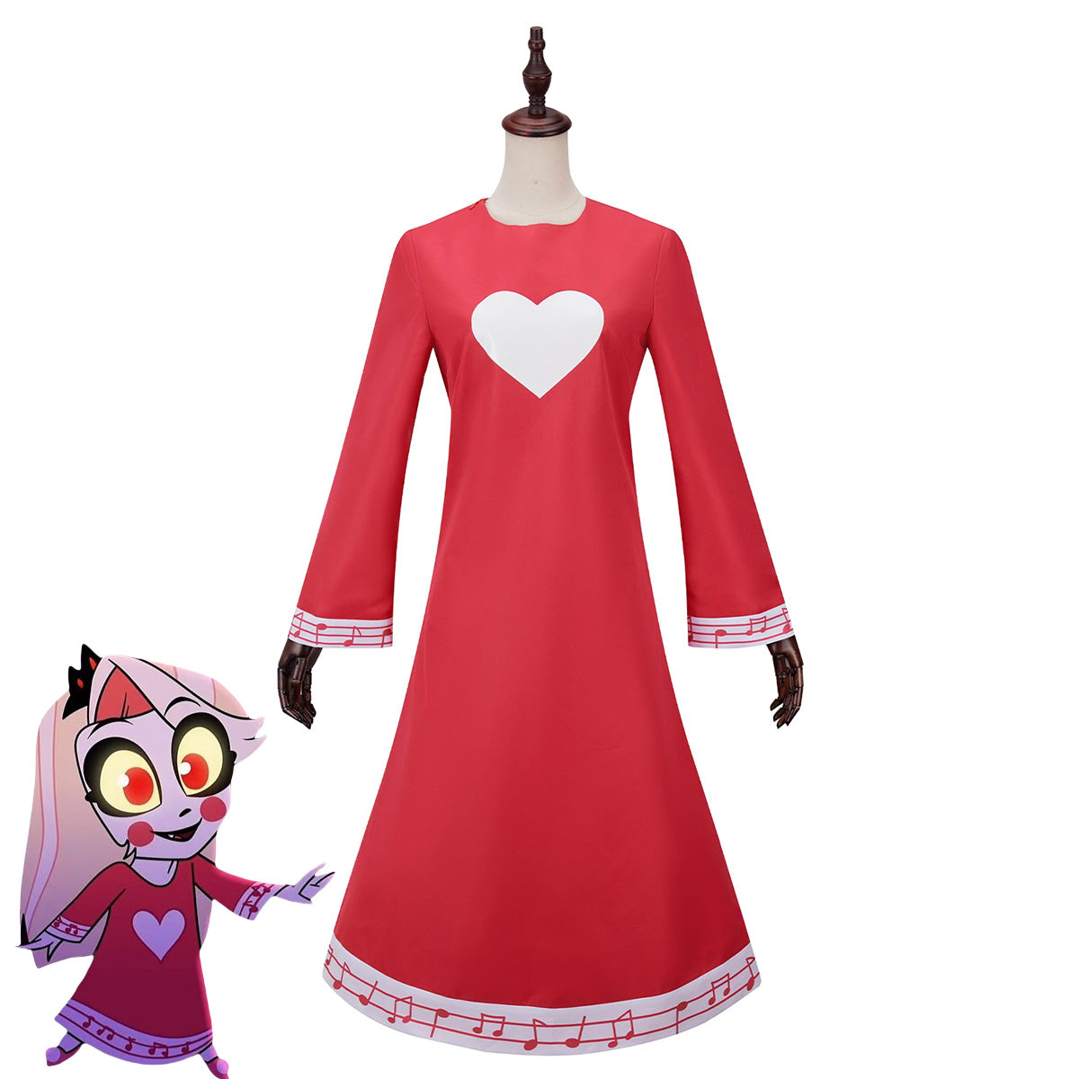 Hazbin Hotel Charlie Kid childhood Red Dress Cosplay Costume