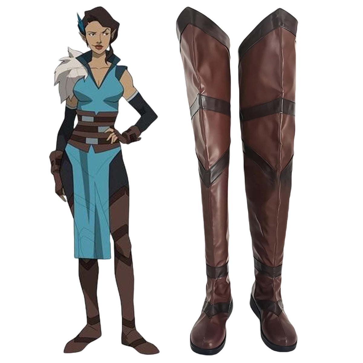 The Legend of Vox Machina Vex'ahlia Shoes Cosplay Boots