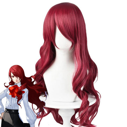 Persona 3 P3 Mitsuru Kirijo Red Cosplay Wig