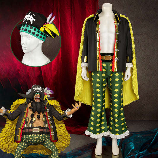 One Piece Blackbeard Marshall·D·Teach Cosplay Costume