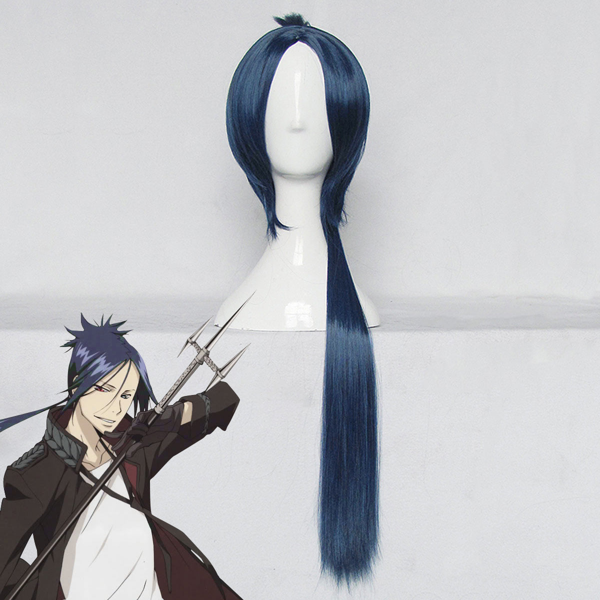 Katekyo Hitman Reborn! Rokudo Mukuro 10 Years After Blue Copslay Wig