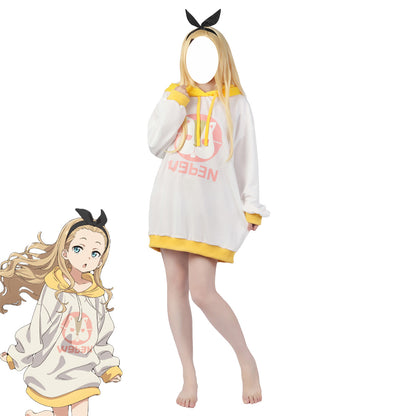 Lycoris Recoil Kurumi Hu Tao Cosplay Costume Hoodie with Headband