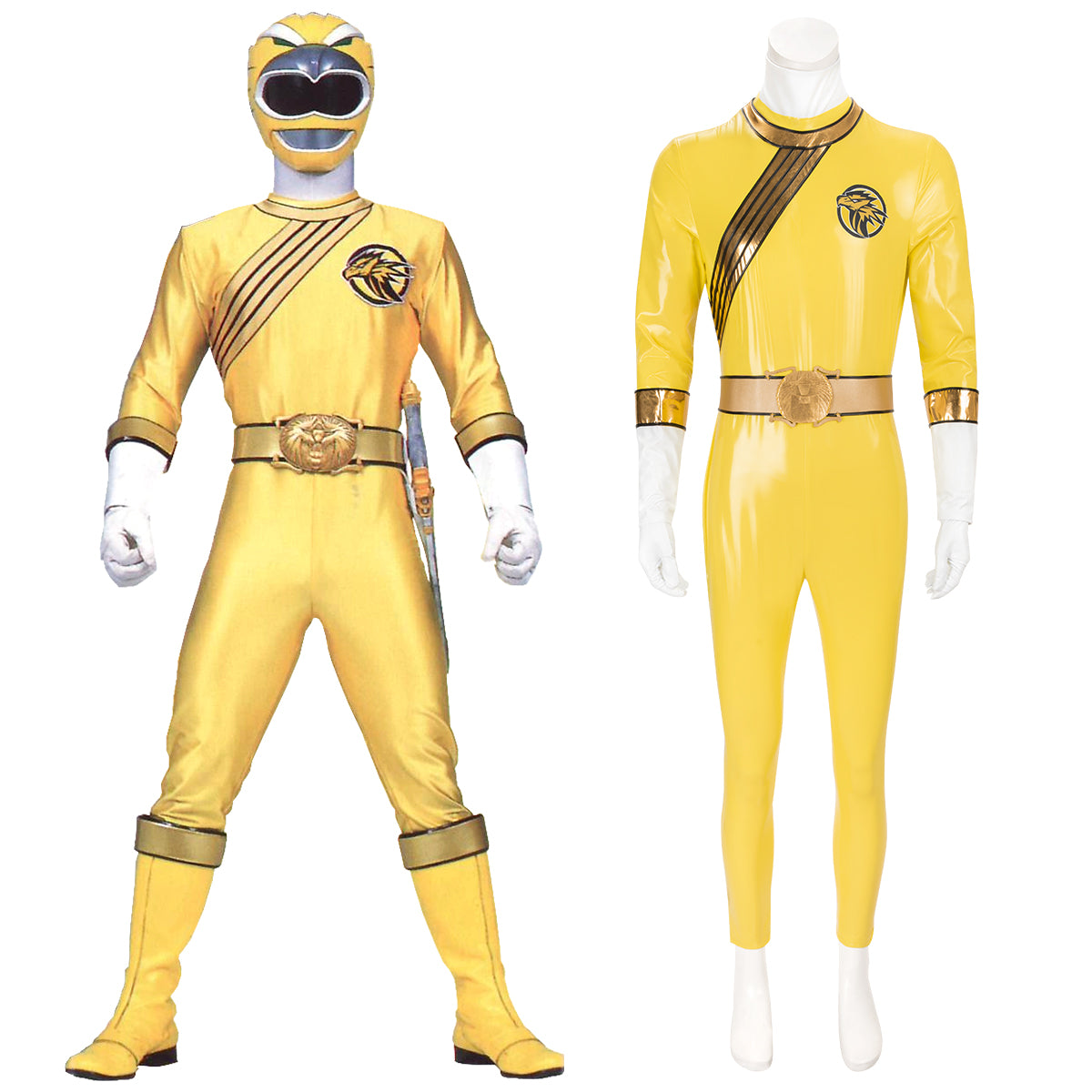 Power Rangers Wild Force Yellow Wild Force Ranger Cosplay Costume