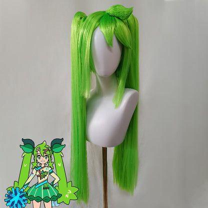 Project Voltage Pokemon X Hatsune Miku Grass-type Green Cosplay Wig