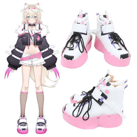 Hololive english 3rd gen holoadvent Mococo Abyssgard Cosplay Shoes