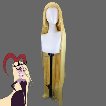 Hazbin Hotel Lilith Golden Cosplay Wig