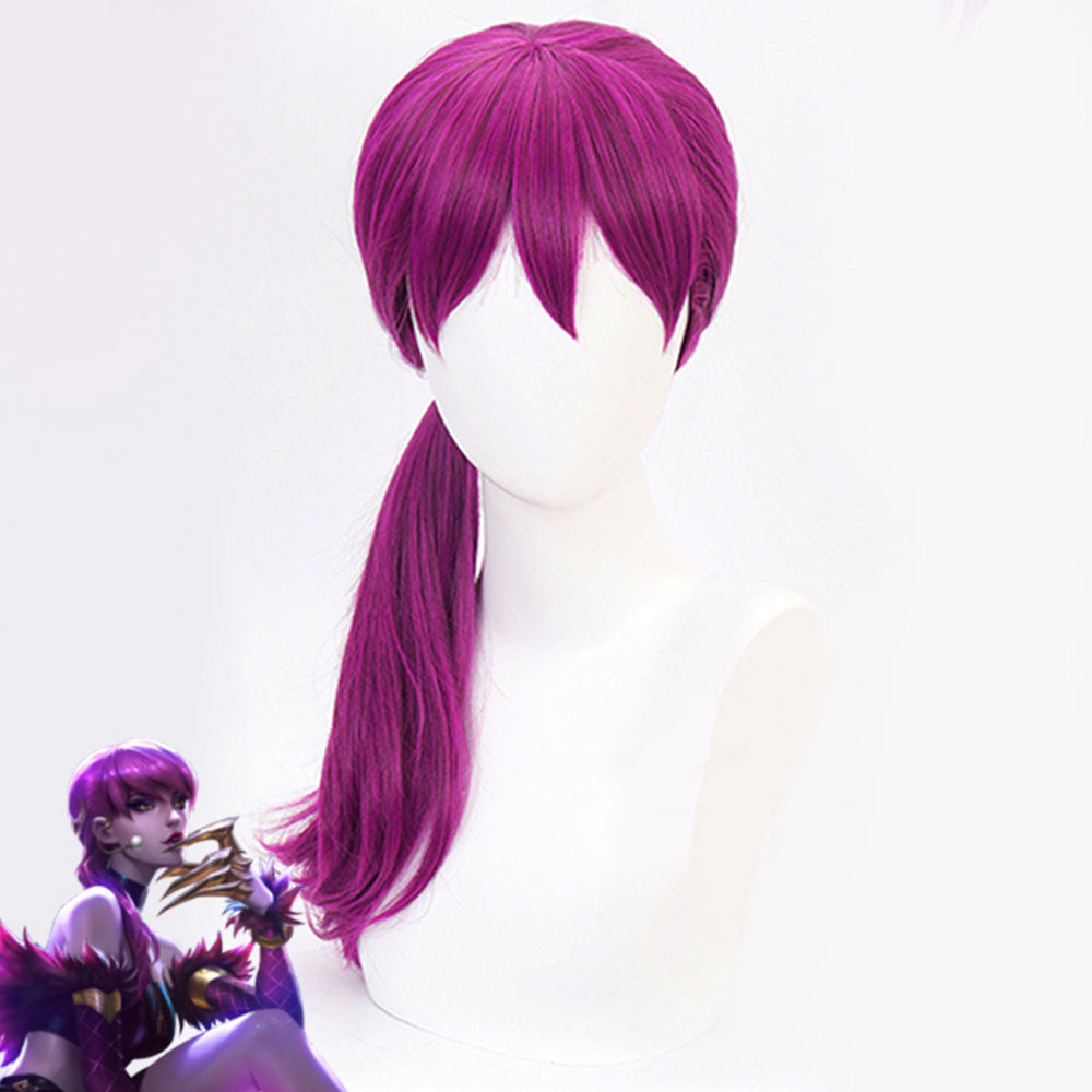 League Of Legends LOL KDA K/DA Evelynn Purple Cosplay Wig