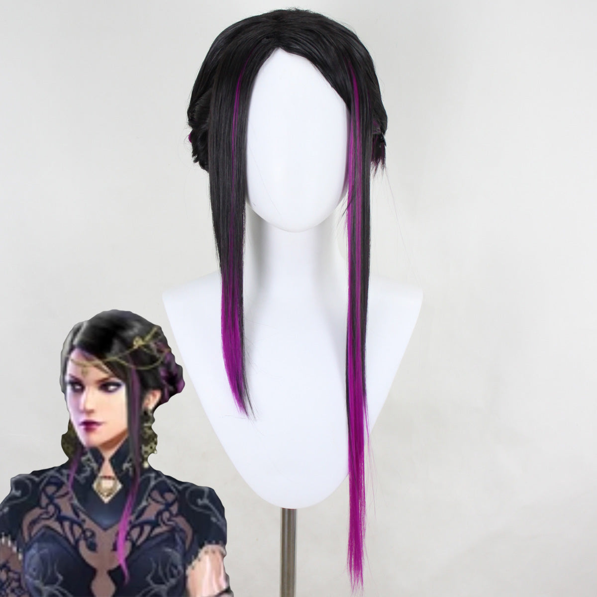 Tekken 8 Zafina Purple Cosplay Wig