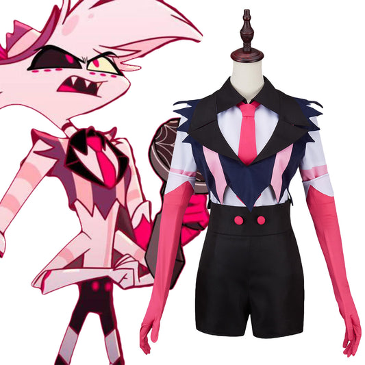 Hazbin Hotel Angel Dust Battle Outfit Cosplay Costume