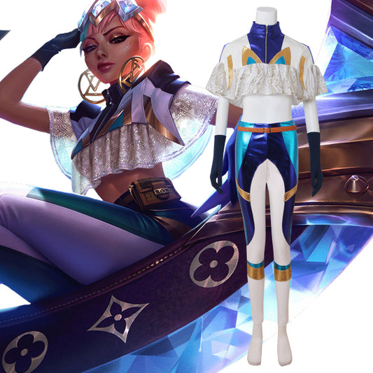 League of Legends LOL True Damage Qiyana Prestige Edition Cosplay Costume