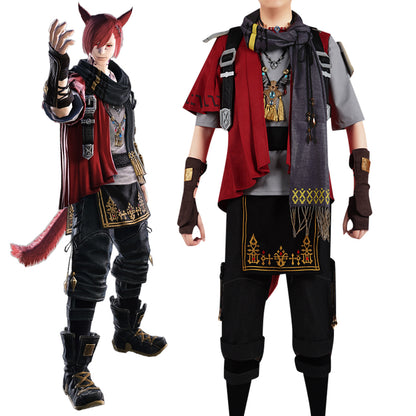 Final Fantasy XIV 5.3 FF14 G'raha Tia Cosplay Costume