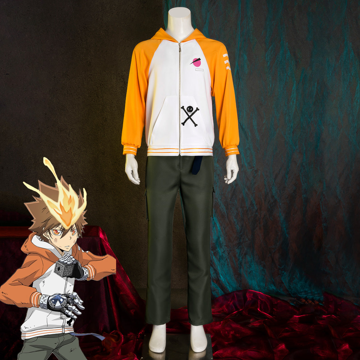 Katekyo Hitman Reborn! Tsunayoshi Sawada Cosplay Costume