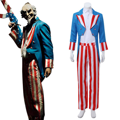 The Purge 3 : Election Year Uncle Sam Halloween Cosplay Costume