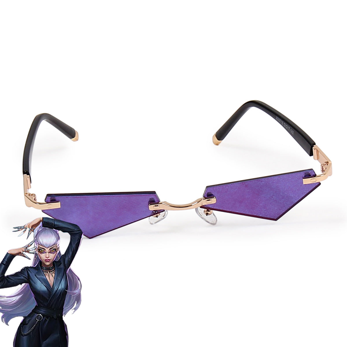 League Of Legends LOL 2020 KDA K/DA Evelynn Glasses Accessory Prop