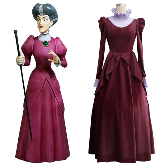 Disney Cinderella Lady Tremaine Wicked Stepmother Cosplay Costume