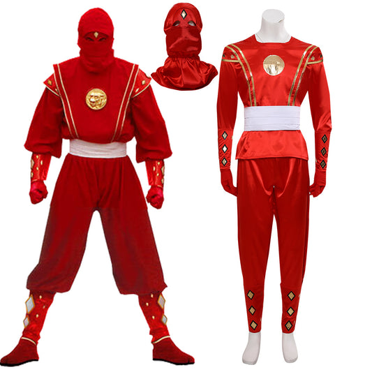 Power Rangers Red Ninjetti Ranger Red Ninja Ranger Cosplay Costume