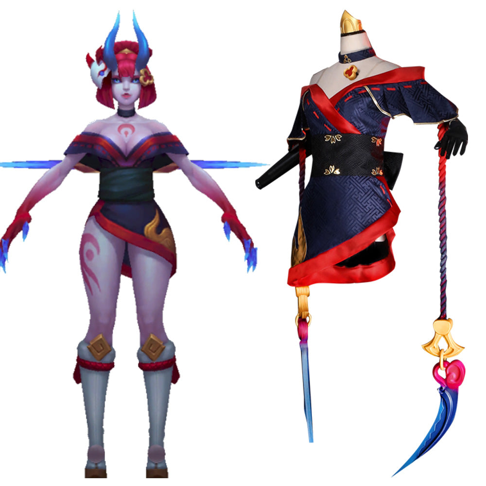League of Legends LOL Blood Moon Evelynn Cosplay Costume