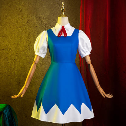 Touhou Project Ice Fairy Cirno Cosplay Costume