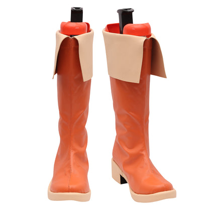 Kono Subarashii Sekai ni Shukufuku o Megumin Orange Shoes Cosplay Boots