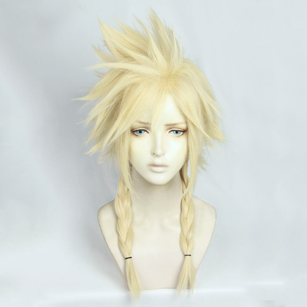 Final Fantasy VII Remake Cloud Strife Girl Ver 2 Golden Cosplay Wig