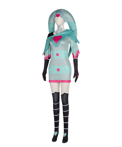 Hazbin Hotel Fizzarolli Green Halloween Party Cosplay Costume