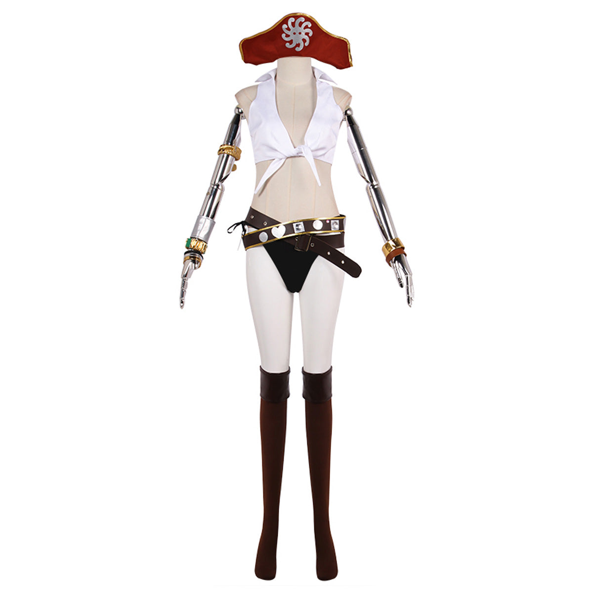 One Piece Boa Hancock Flag Diamond Ship Cosplay Costume