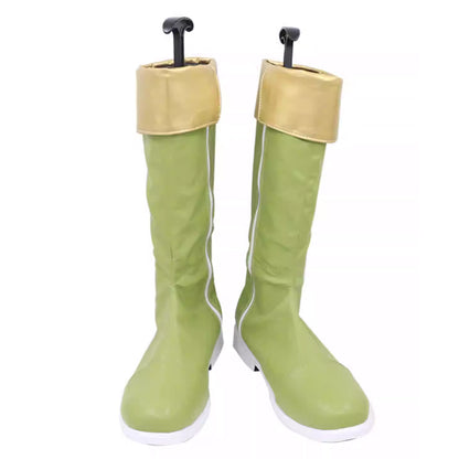 Dragon Quest III Hero Erdrick Green Shoes Cosplay Boots