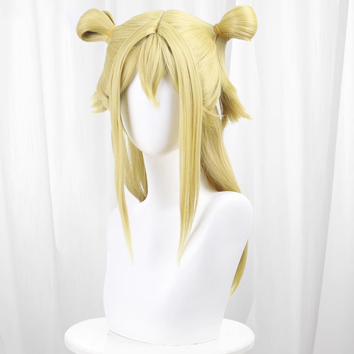 Fairy Tail Lucy Heartfilia Cheongsam Oriental Style Golden Cosplay Wig