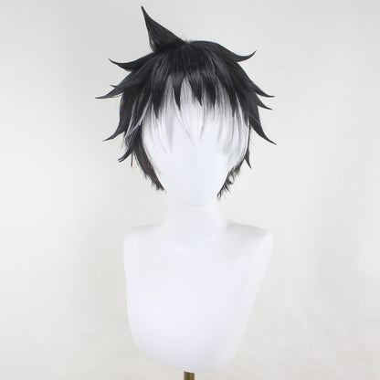 Kaiju No.8 Gen Narumi Black Cosplay Wig