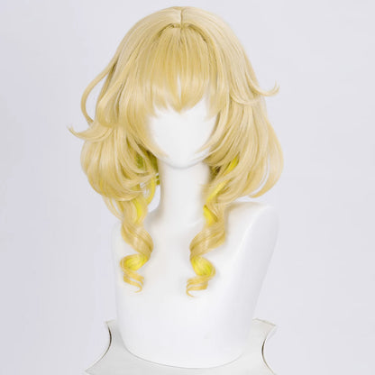 Honkai: Star Rail Saga of Heroes Aglaea Golden Cosplay Wig