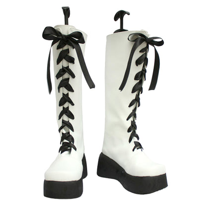 Katekyo Hitman Reborn! Belphegor White Shoes Cosplay Boots