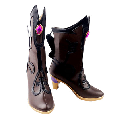 Genshin Impact Fischl Brown Cosplay Shoes