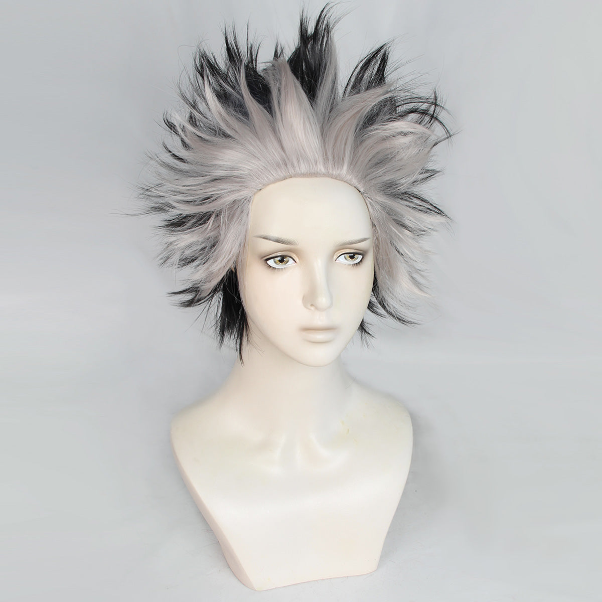 Kaiju No. 8 Gen Narumi Gray Black Cosplay Wig A Edition