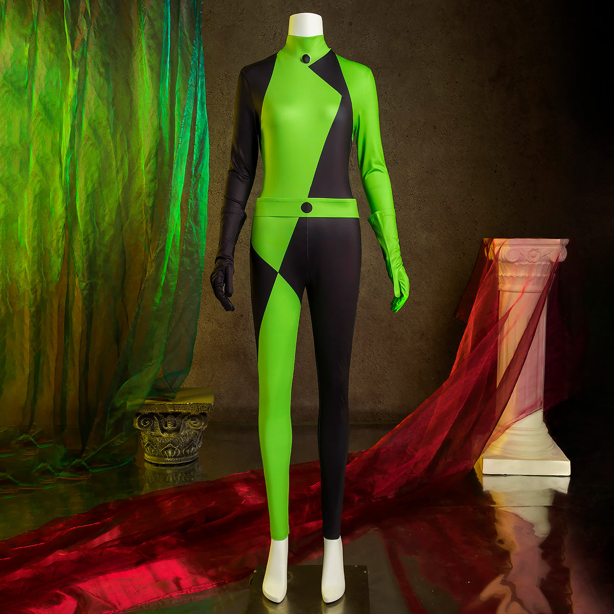 Kim Possible Shego Cosplay Costume - B Edition