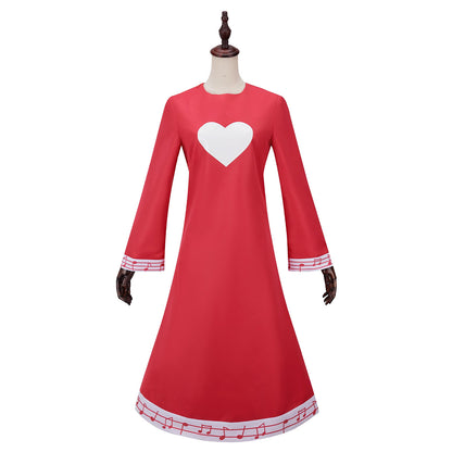 Hazbin Hotel Charlie Kid childhood Red Dress Cosplay Costume