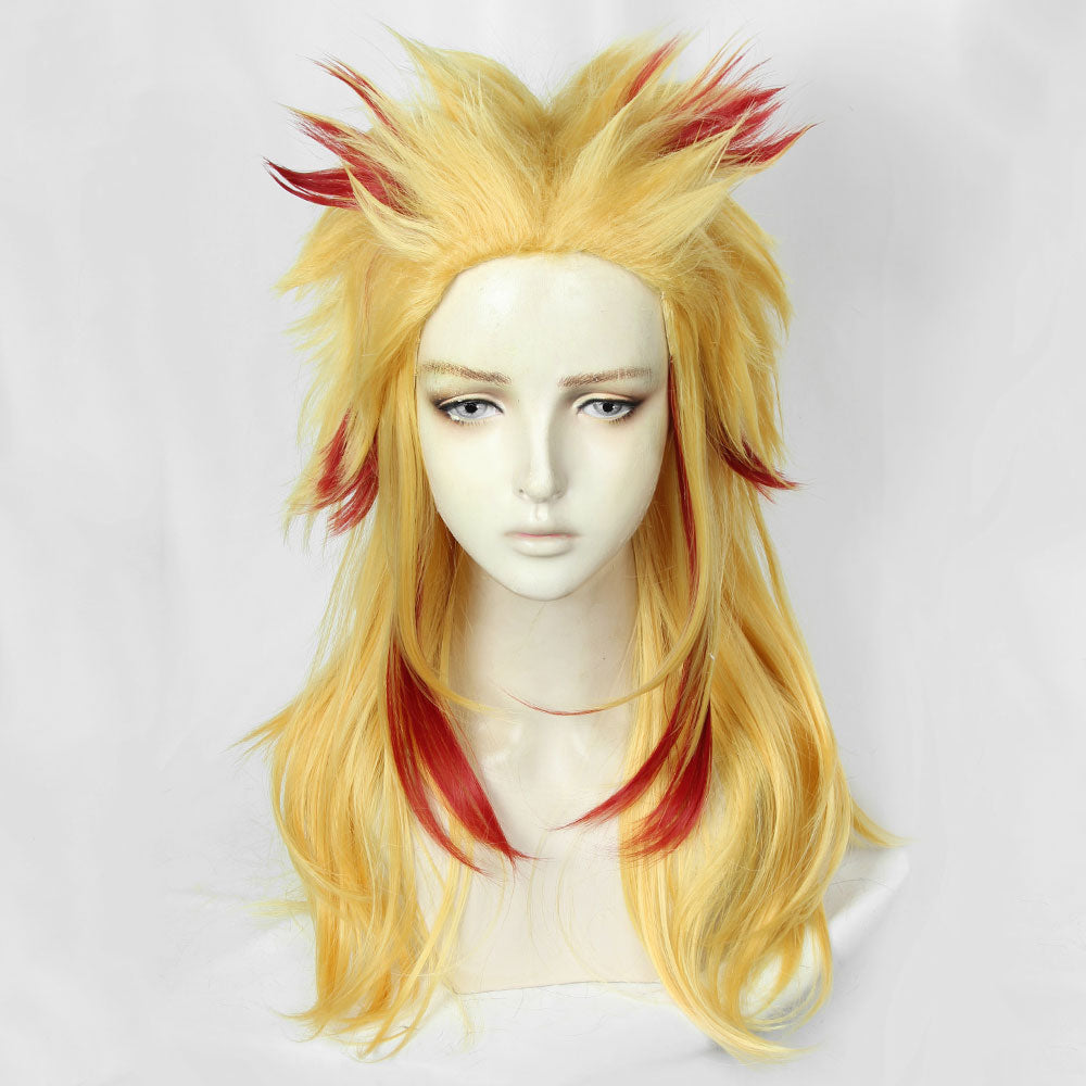 [in stock]Demon Slayer: Kimetsu No Yaiba Rengoku Kyoujurou Golden Red Cosplay Wig