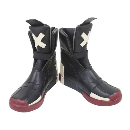 Akatsuki Deidara de Naruto Halloween zapatos blancos botas de Cosplay