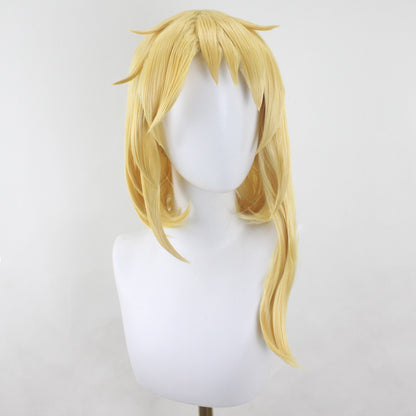 7th Hokage Naruto Uzumaki de Naruto Halloween Golden Cosplay Peluca