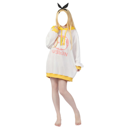 Lycoris Recoil Kurumi Hu Tao Cosplay Costume Hoodie with Headband