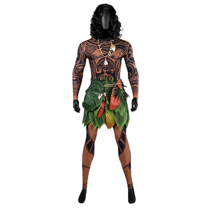 Disney Movie Moana Maui Premium Edition Cosplay Costume