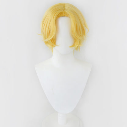 One Piece Sabo Golden Cosplay Wig