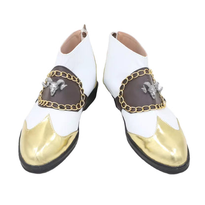 Tekken 8 Claudio Serafino White Cosplay Shoes