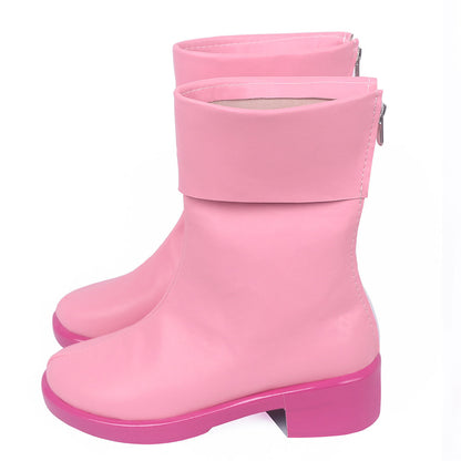 One Piece Tashigi Pink Shoes Cosplay Boots