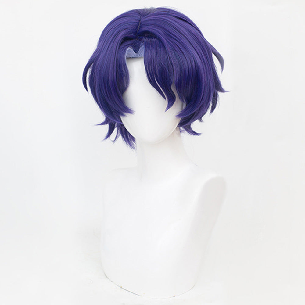 Honkai: Star Rail Dr.Ratio Purple Cosplay Wig