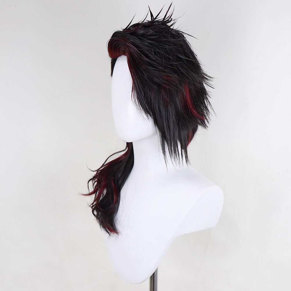 [in stock]Baldur's Gate III BG3 Karlach Black Red Cosplay Wig