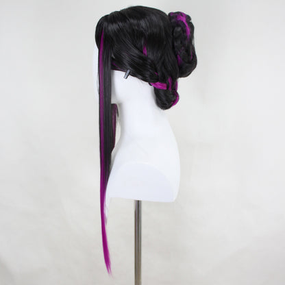 Tekken 8 Zafina Purple Cosplay Wig