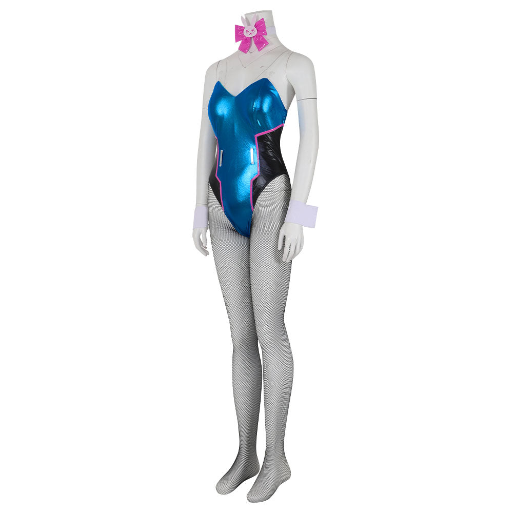 Overwatch OW D.Va DVa Hana Song Playboy Bunny Girl Cosplay Costume