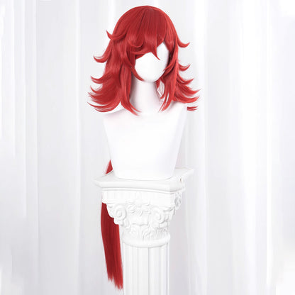 Honkai: Star Rail The Shacklebound Caterina Red Cosplay Wig